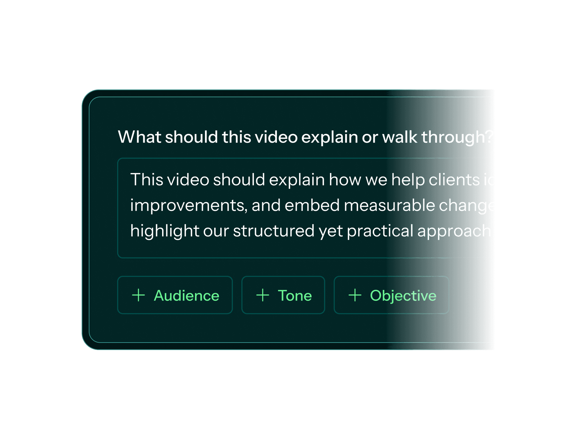 Hyperframe AI storytelling interface showing inputs for an AI script generator
